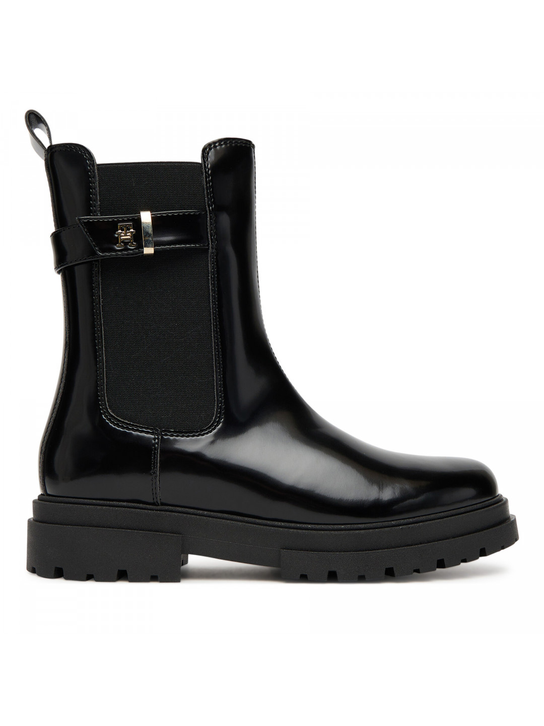 Polokozačky Tommy Hilfiger Chelsea Boot T4A5-34029-1453 Černá